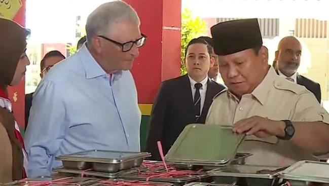 Tinjau Program MBG, Prabowo dan Bill Gates Kunjungi Sekolah Dasar di Pulogadung