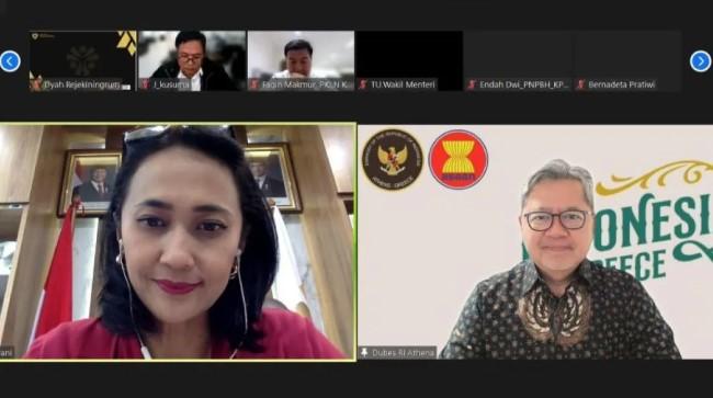 KemenP2MI dan KBRI Athena Bahas Skema Penempatan dan Peluang Kerja Musiman