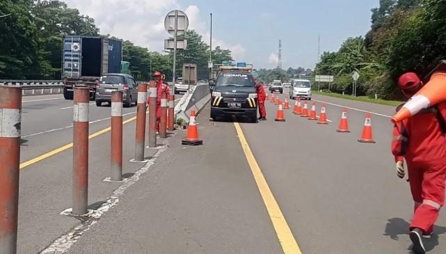 Contraflow di Tol Jagorawi Arah Puncak Dihentikan