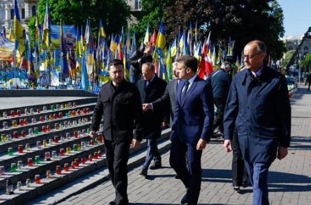 Momen Pertemuan Pemimpin Eropa Beri Dukungan untuk Ukraina di Kyiv