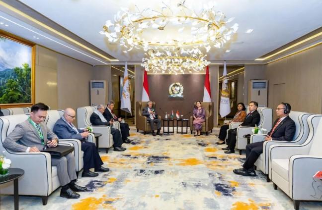 Puan Maharani Tegaskan Komitmen Indonesia Dukung Palestina di Hadapan Pimpinan Parlemen Palestina