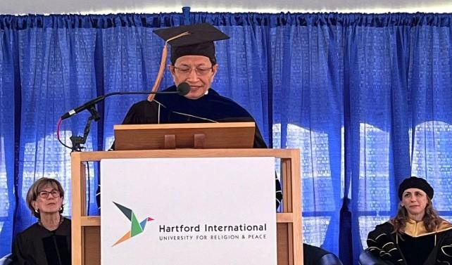 Menteri Agama Terima Gelar Doctor of Divinity dari Hartford University, Soroti Pentingnya Perdamaian Lintas Agama