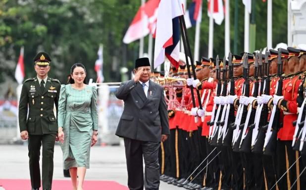 Disambut Upacara Kenegaraan, Prabowo dan Paetongtarn Pimpin Pertemuan Bilateral