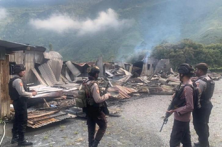 Pembakaran Misterius di Puncak Jaya, Polisi Selidiki Dugaan Aksi Terencana