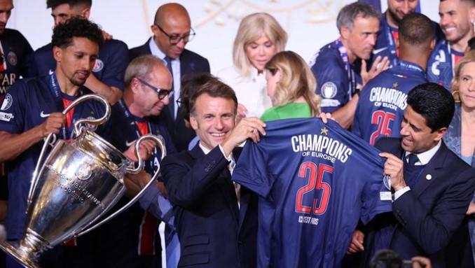 PSG Disambut Presiden Prancis Usai Juara Liga Champions