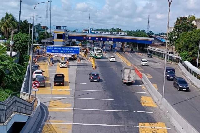 Tol Medan hingga Bali alami lonjakan lalu lintas, GT Amplas dan GT Kualanamu paling padat