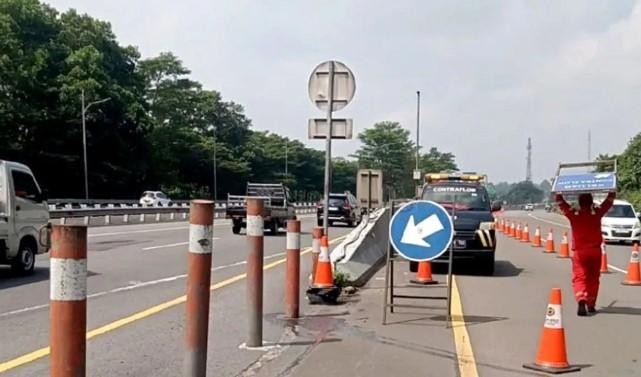 Rekayasa Contraflow Tol Jagorawi Arah Puncak Resmi Dihentikan, Lalu Lintas Kembali Normal