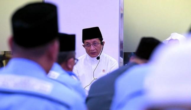 Menag Gelar Doa Bersama dengan Petugas Haji Pasca-Armuzna