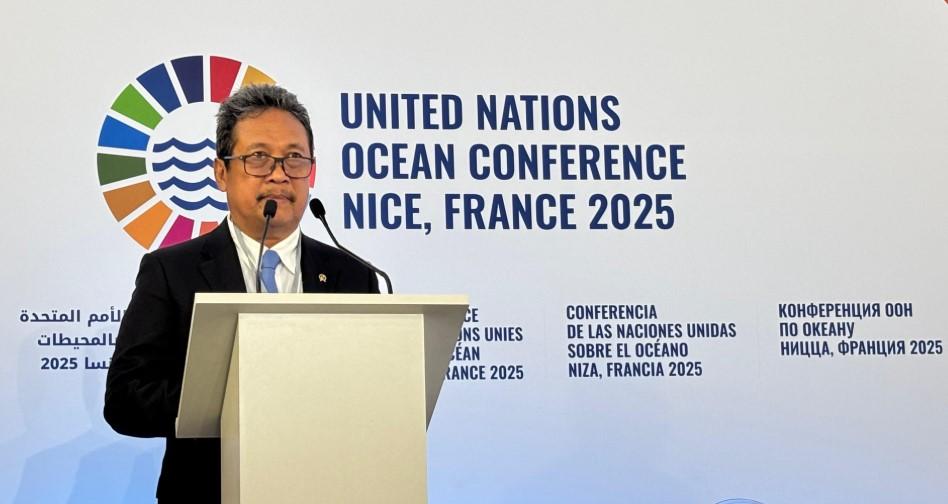 Menteri Trenggono Perkuat Komitmen Ekonomi Biru di UNOC‑3 France 2025