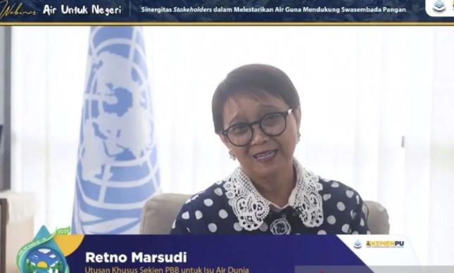 Retno Marsudi Tegaskan Manajemen Air Berkelanjutan Kunci Swasembada Pangan dan Ketahanan Nasional