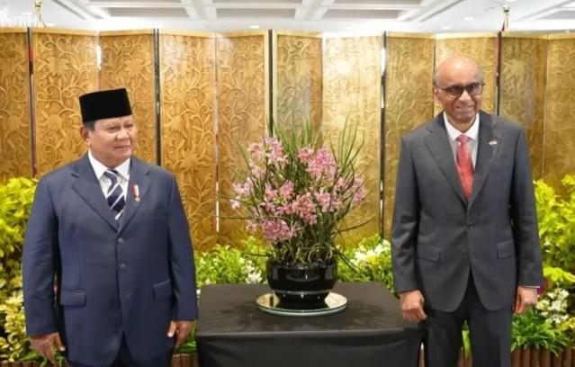 Prabowo Abadikan Nama Ibunda untuk Anggrek Diplomasi Singapura