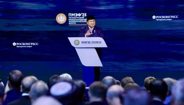 Di SPIEF 2025, Prabowo Tegaskan Komitmen Indonesia terhadap Jalur Nonblok dan Perdamaian Global
