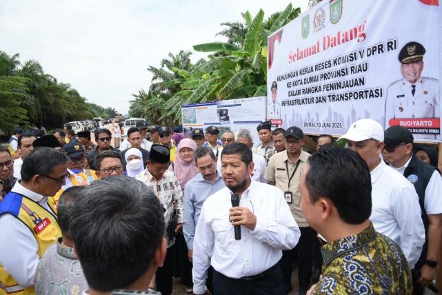 Komisi V DPR RI Tinjau Infrastruktur Strategis di Riau, Fokus Dorong Konektivitas dan Pertumbuhan Ekonomi