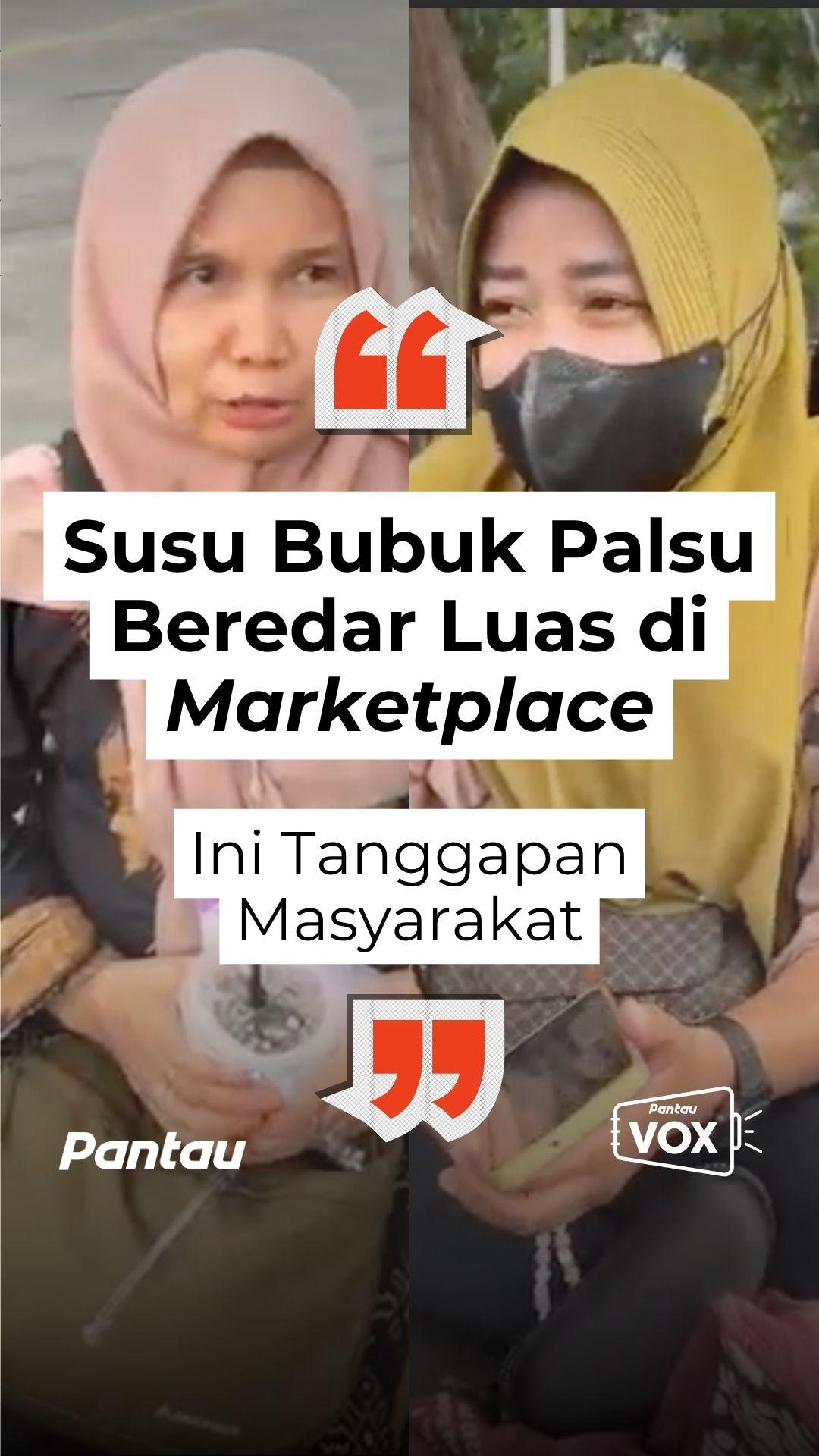 SUSU BUBUK PALSU BEREDAR LUAS DI MARKETPLACE
