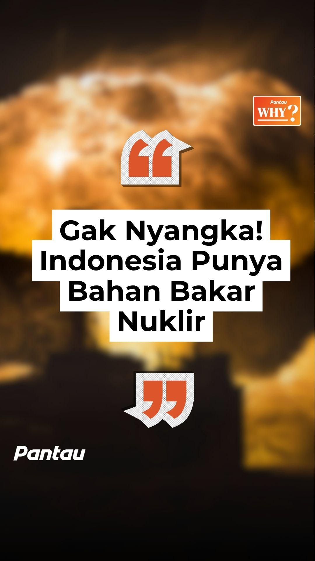 INDONESIA PUNYA BAHAN BAKAR NUKLIR