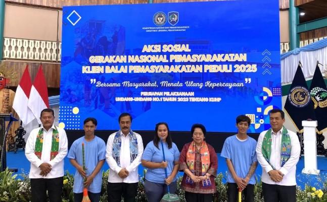 Kementerian Imipas Gerakkan Ribuan Klien Pemasyarakatan dalam Aksi Sosial Sambut KUHP Baru