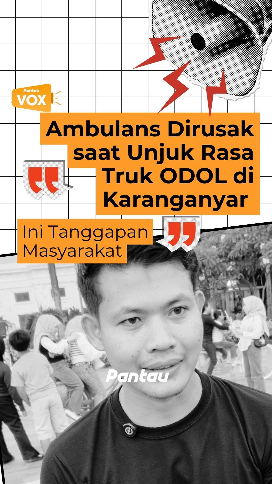 AMBULANS DIRUSAK SAAT UNJUK RASA