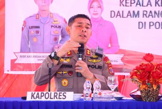 Polres Sigi Instruksikan Bhabinkamtibmas Perkuat Deteksi Dini dan Cegah Aksi Kriminalitas