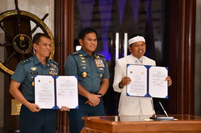 TNI AL dan Pemprov Jabar Sepakat Bersihkan Sungai hingga Laut, Fokus Edukasi dan Hulu Perairan