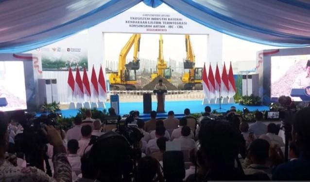 Presiden Prabowo Resmikan Proyek Ekosistem Industri Baterai Terintegrasi Senilai 5,9 Miliar Dolar AS di Karawang