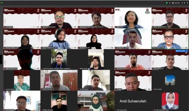Webinar KISP dan KPK Dorong Generasi Muda Jadi Garda Terdepan Antikorupsi Menuju Indonesia Emas 2045