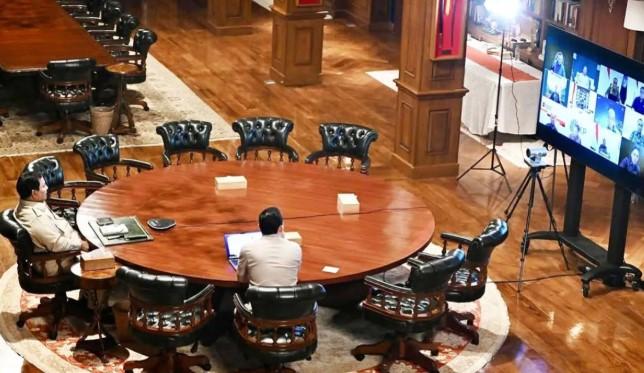 Presiden Prabowo Pimpin Rapat Terbatas Virtual dari Hambalang Usai Resmikan Proyek Baterai Listrik di Karawang