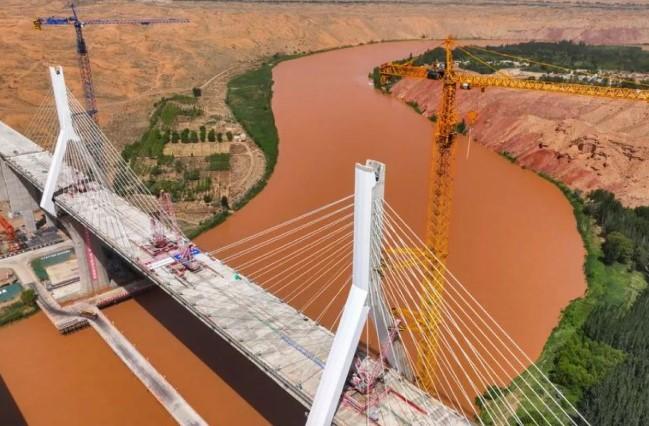 Jembatan Besar Ngarai Heishan di China Barat Laut Capai Tahap Akhir, Siap Rampung Tahun Ini