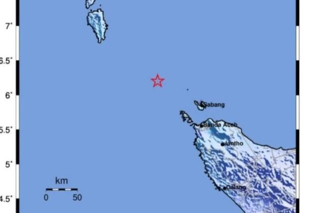 Gempa Magnitudo 5,0 Guncang Sabang, Dipicu Sesar Seulimeum North, Tidak Berpotensi Tsunami