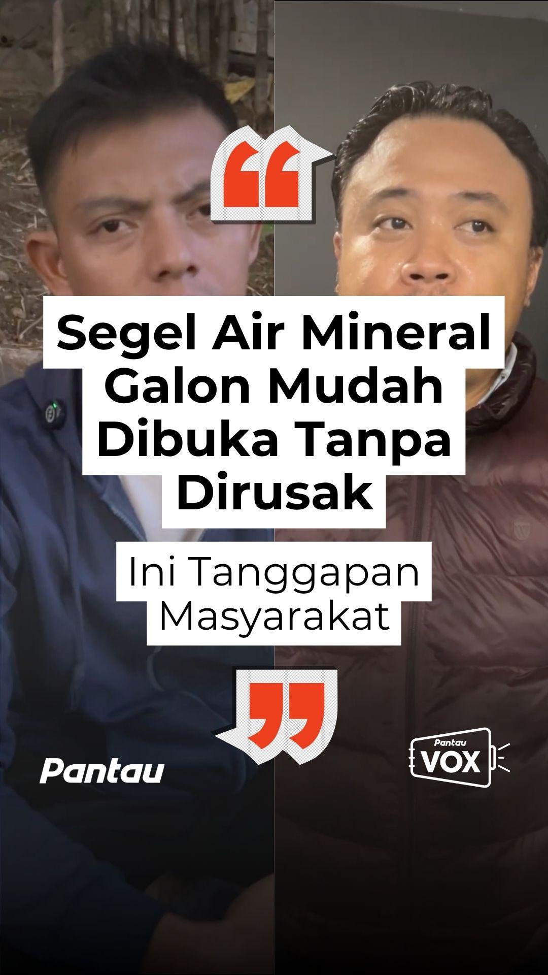 SEGEL AIR MINERAL GALON MUDAH DIBUKA TANPA DIRUSAK