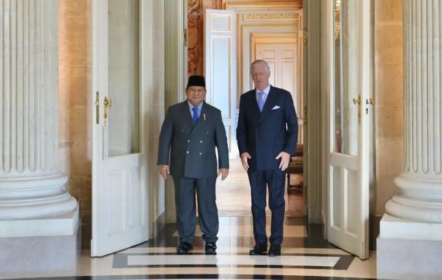 Presiden Prabowo Bertemu Raja Belgia Philippe di Istana Laeken, Bahas Penguatan Hubungan Bilateral