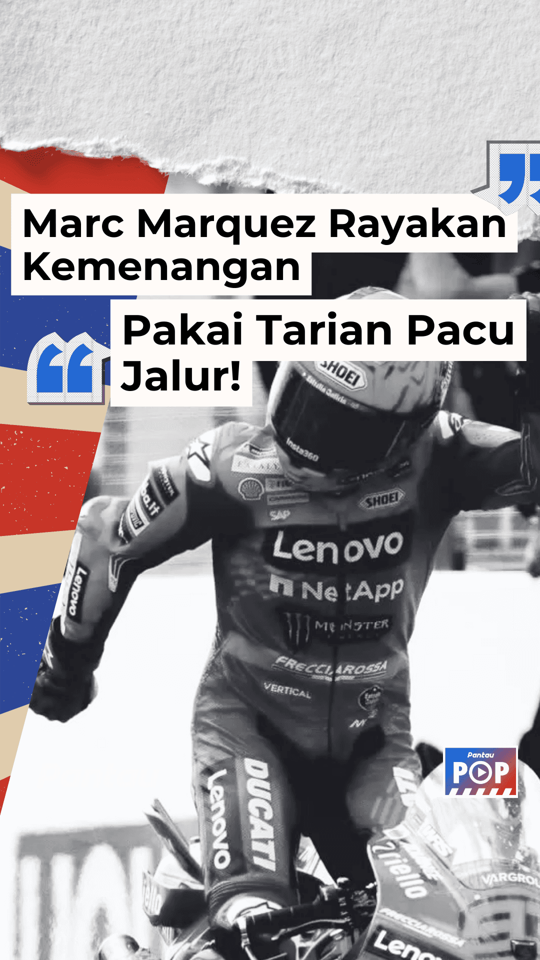 MARC MARQUEZ RAYAKAN KEMENANGAN PAKAI TARIAN PACU JALUR!