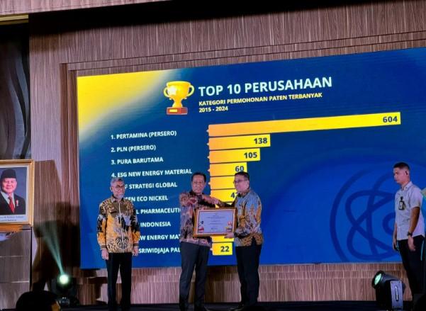 Jumlah Paten Terbanyak, Pertamina Raih Apresiasi Kekayaan Intelektual