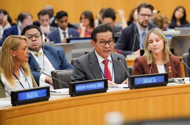 Pramono Anung Paparkan Strategi Jakarta Menuju Kota Global Berkelanjutan di Forum PBB