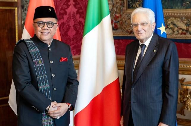 Penyerahan Surat Kepercayaan Junimart Girsang di Istana Quirinale Tandai Resmi Mulainya Tugas Sebagai Dubes RI untuk Italia