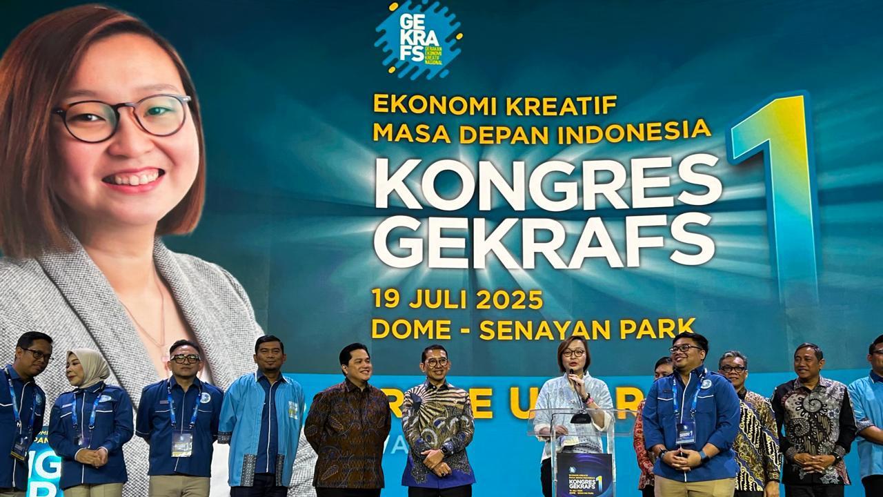 Kongres ke-1 Gekrafs, Wamenparekraf Dorong Ekonomi Kreatif Jadi Mesin Pertumbuhan Baru