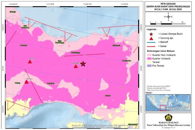 PVMBG Ungkap Penyebab dan Dampak Gempa Merusak di Barat Daya Probolinggo