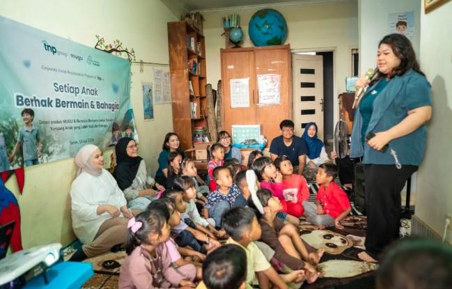 TNP Group Ajak Anak Marjinal Bermain Edukatif di Hari Anak Nasional, Donasikan Mainan Bersama MUGU