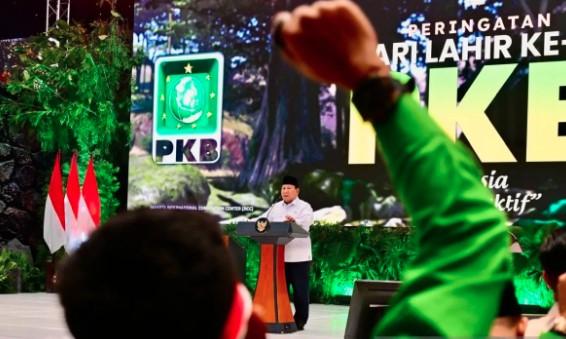 Prabowo Bercanda soal Kopi di Harlah ke-27 PKB: "Kalau Saya Minum Kopi, Saya Jadi Pintar"