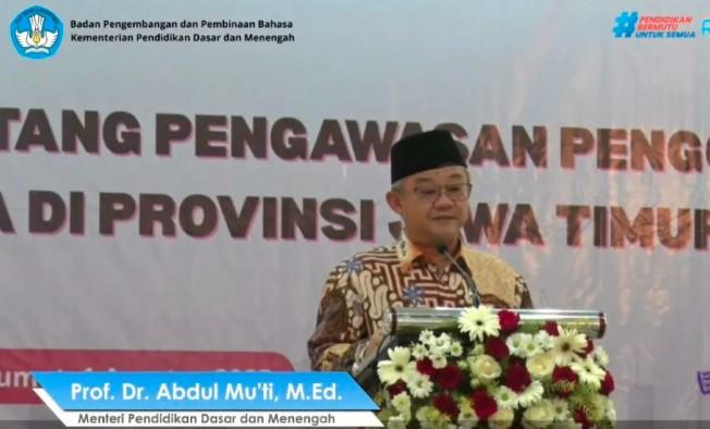 Mendikdasmen Abdul Mu’ti Ajak Masyarakat Tegakkan Bahasa Indonesia di Ruang Publik