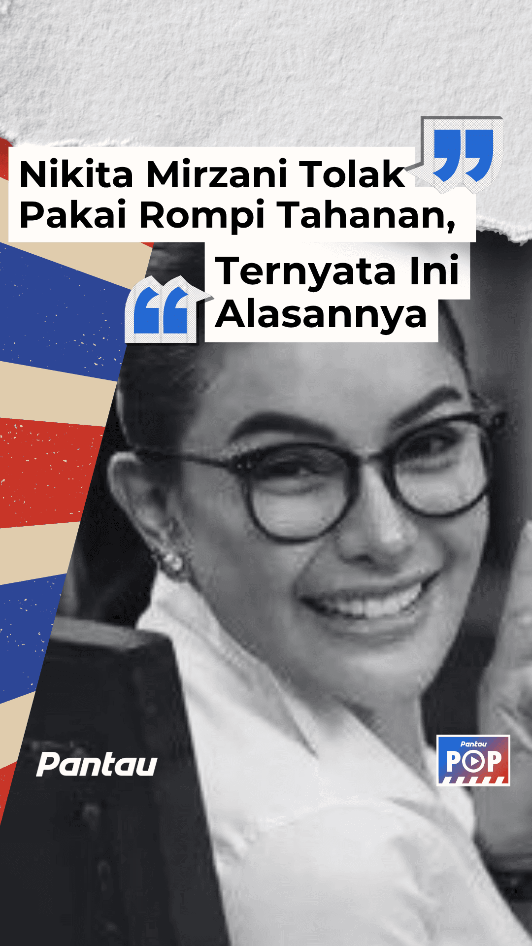 NIKITA MIRZANI TOLAK PAKAI ROMPI TAHANAN