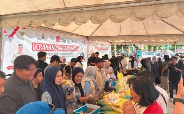 Polda Sultra dan Bulog Siapkan 10 Ton Beras di Pasar Murah Kendari, Harga Jauh di Bawah Pasar