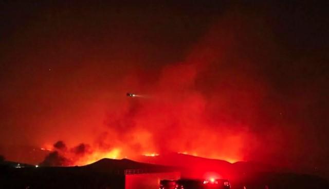 Kebakaran Canyon di California Selatan Meluas Hingga Ribuan Hektare, Warga Diperintahkan Mengungsi