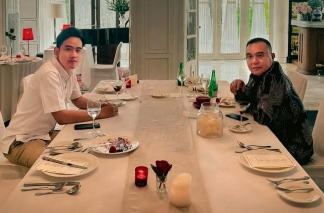 Gibran Bagikan Momen Makan Siang dengan Sufmi Dasco Ahmad
