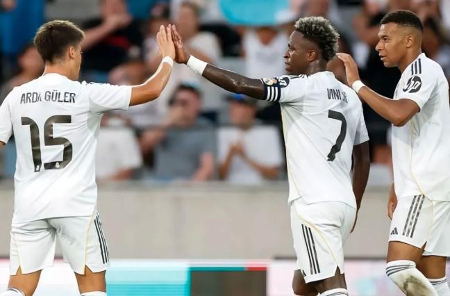 Real Madrid Tutup Pramusim dengan Kemenangan 4-0, Mbappe Langsung Tampil Mempesona