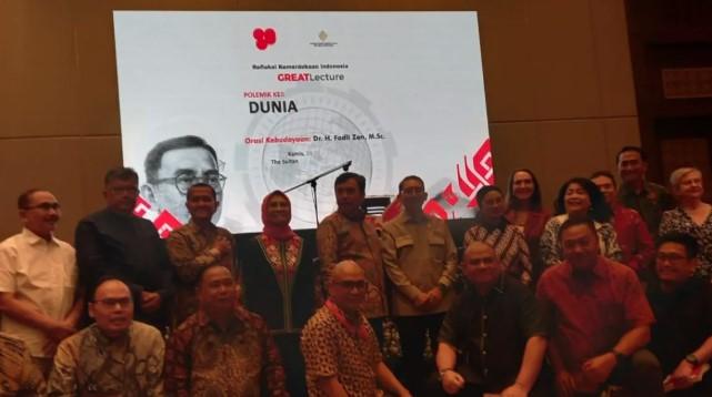 Fadli Zon Serukan Reinventing Identitas Bangsa di Forum GREAT Lecture: "Kebudayaan Bukan Hiasan Festival"