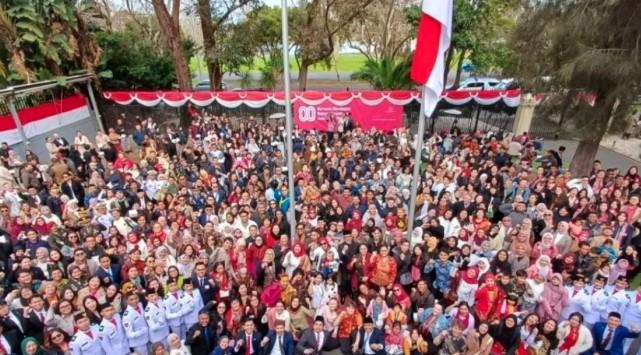 Meriah dan Bermakna, Perayaan HUT ke-80 RI di Melbourne Libatkan Ribuan Warga dan Tampilkan Reog Hingga Drone Show
