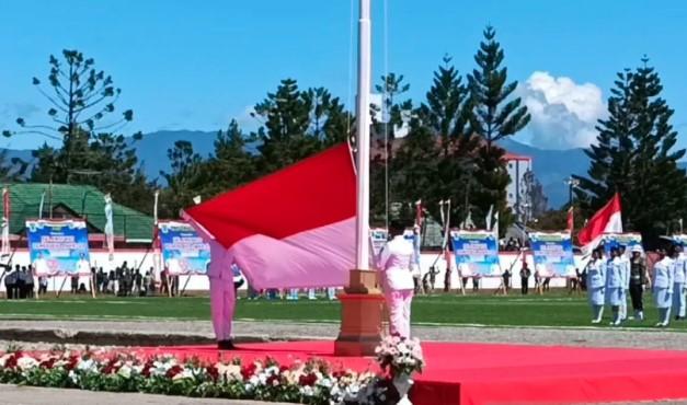 Gubernur John Tabo Tegaskan Merah Putih Akan Terus Berkibar di Papua Pegunungan