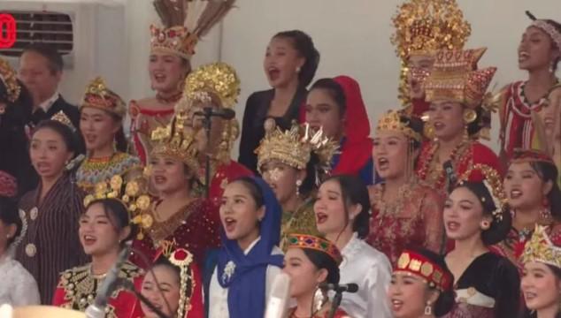 Gita Bahana Nusantara Tampilkan Lagu Daerah di Istana Merdeka, Rayakan Keberagaman Budaya Indonesia