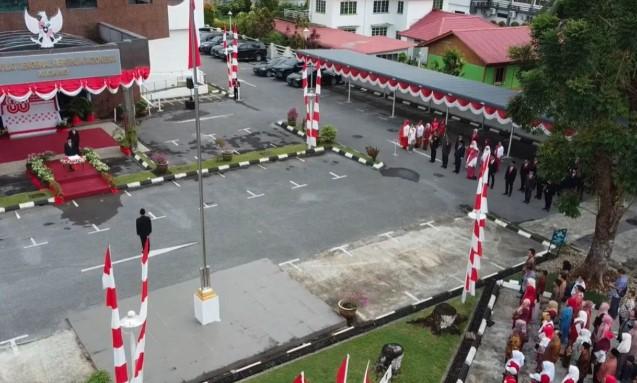 179 WNI di Kuching Peringati HUT ke-80 RI dengan Upacara Meriah di KJRI