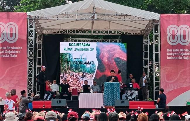 Ribuan Jemaat HKBP Doakan Kelestarian Alam di Taman Proklamasi, Serukan Keadilan Ekologis